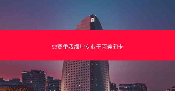 S3赛季我缅甸专业干阿美莉卡