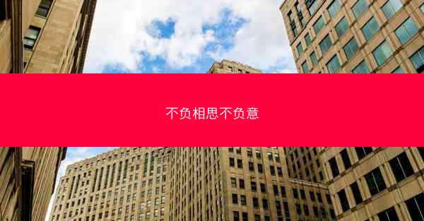 不负相思不负意