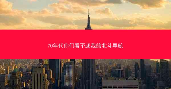 70年代你们看不起我的北斗导航