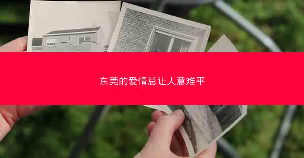 东莞的爱情总让人意难平