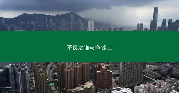 不良之谁与争锋二