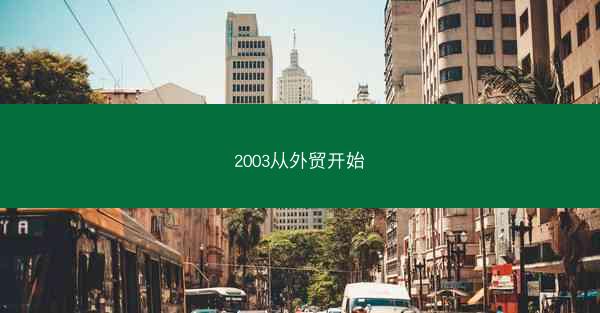2003从外贸开始