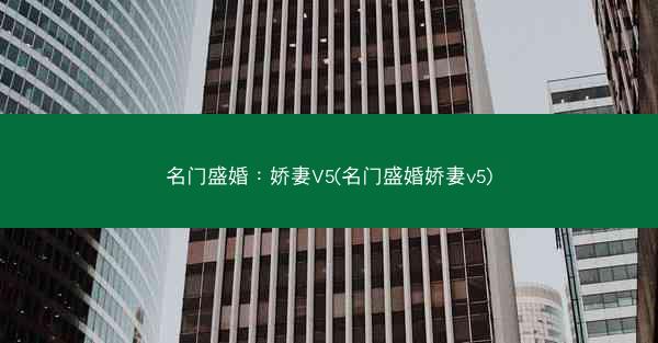 名门盛婚：娇妻V5(名门盛婚娇妻v5)
