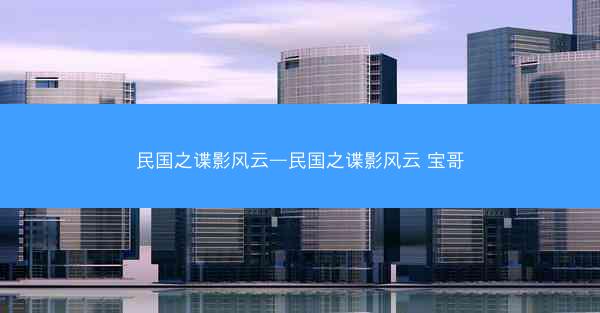 民国之谍影风云—民国之谍影风云 宝哥