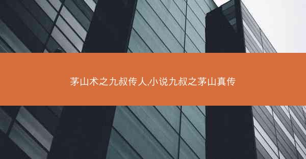 茅山术之九叔传人,小说九叔之茅山真传