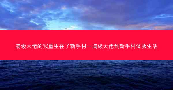 满级大佬的我重生在了新手村—满级大佬到新手村体验生活