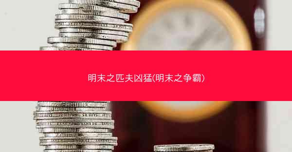 明末之匹夫凶猛(明末之争霸)
