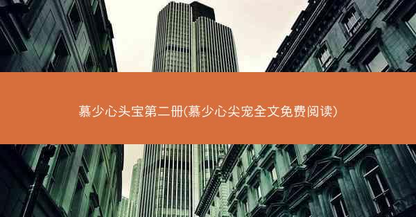 慕少心头宝第二册(慕少心尖宠全文免费阅读)