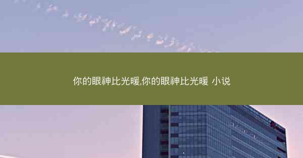你的眼神比光暖,你的眼神比光暖 小说