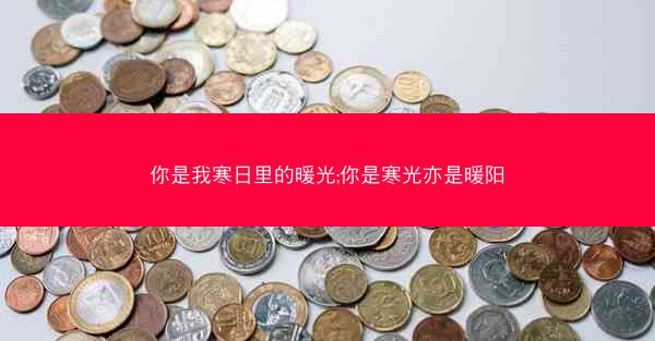 你是我寒日里的暖光;你是寒光亦是暖阳