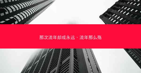 那次流年却成永远、流年那么殇