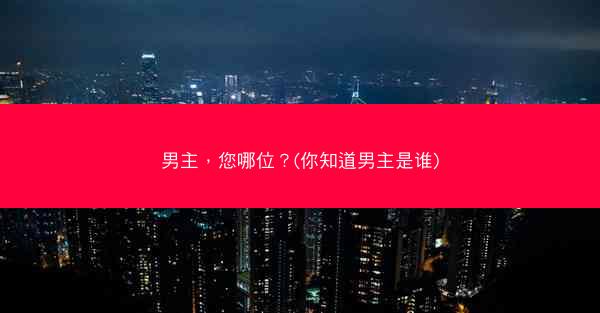 男主，您哪位？(你知道男主是谁)