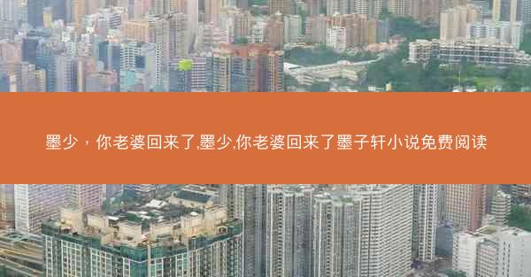 墨少，你老婆回来了,墨少,你老婆回来了墨子轩小说免费阅读