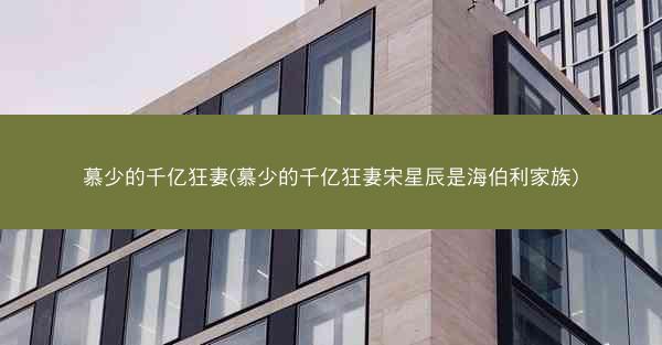 慕少的千亿狂妻(慕少的千亿狂妻宋星辰是海伯利家族)
